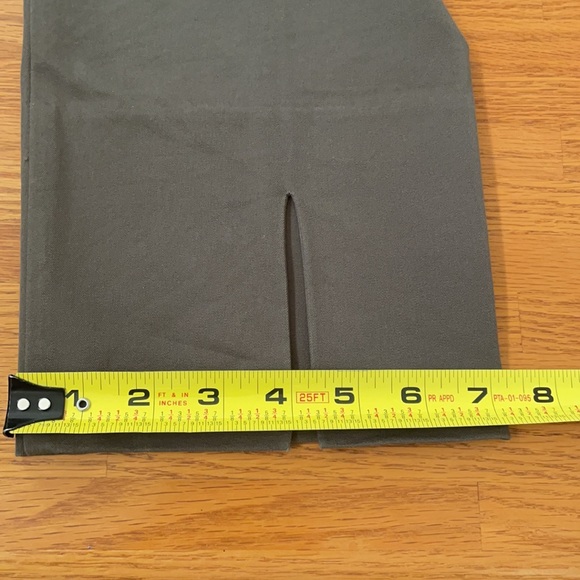 INC Army Green Straight Leg Ankle Pants Size 8 - Picture 9 of 10